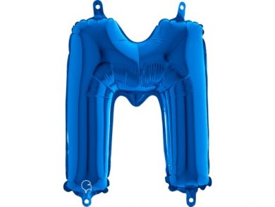 M Letter Balloon Blue (35cm)