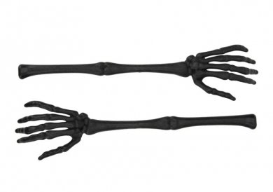 Black Skeleton Hands (2pcs)