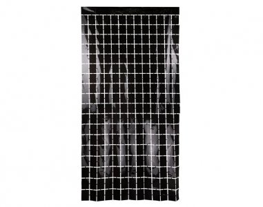 Square Shaped Black Foil Curtain (100cm x 200cm)