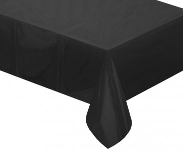 Black Foil Tablecover (137cm x 183cm)