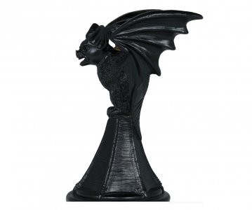 Black Bat Resin Candle Holder (18cm x 12cm)