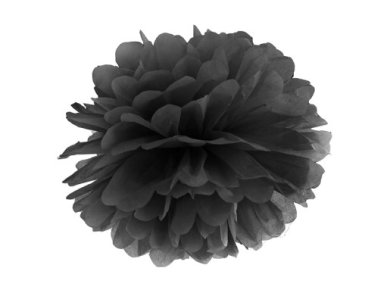 Black Pom Pom (Fluffy) (25cm)