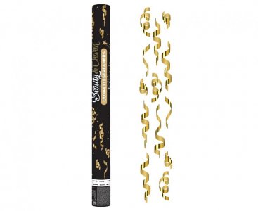 Large Party Cannon with Gold Swirl Confettis (60cm)