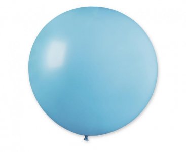 Light Blue Sphere Shaped Latex Balloon (80cm)