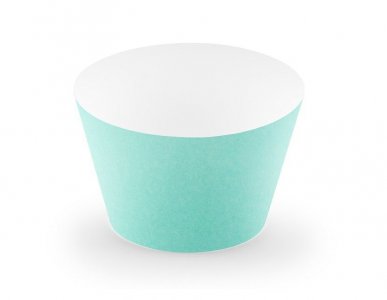 Μέντα Διακοσμητικά Περιτυλίγματα για Cupcakes (6τμχ)