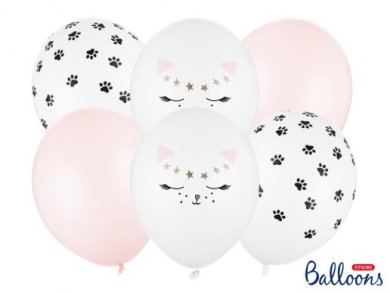 Meow Cats Latex Balloons (6pcs)