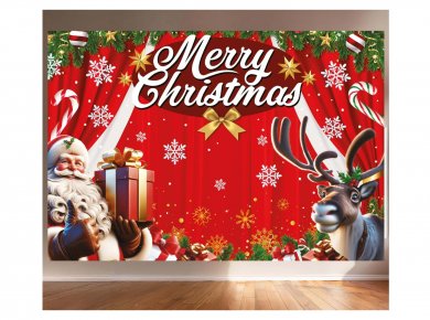 Merry Christmas Large Photocall Banner (220cm x 150cm)