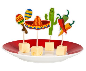 Mexican Fiesta Decorative Picks (12pcs)