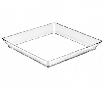 Clear Small Square Plates for Finger Foods (12pcs)