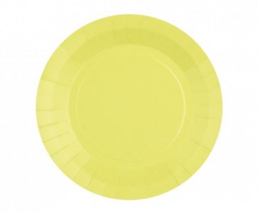 Lemon Yellow Small Paper Plates (10pcs)