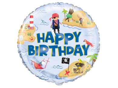 Little Pirate Happy Birthday Foil Balloon (45cm)