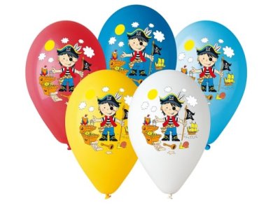 Little Pirate Latex Balloons (5pcs)