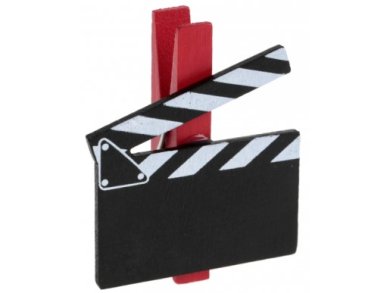Mini Pegs with Movie Clappers On It (6pcs)
