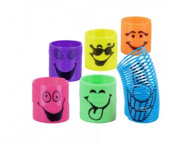 Mini Smiling Slinkies Party Favors (6pcs)