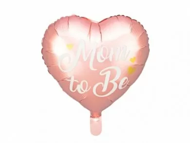 Mom to Be Ροζ Καρδιά Foil Μπαλόνι (35εκ)