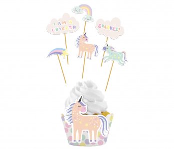 Unicorn and Rainbow Cupcake Kit (12pcs)