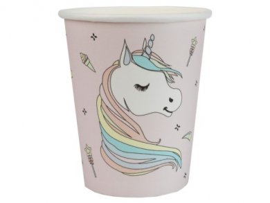 Unicorn Pink Paper Cups (10pcs)