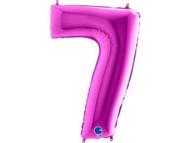 Μωβ Μπαλόνι Supershape Αριθμός - Νούμερο 7 (100εκ)