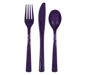 Purple Cutlery Set (18pcs)