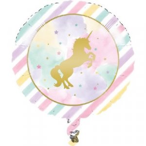 Foil Balloon Unicorn with Stars (45 cm)
