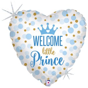 Welcome Little Prince Holographic Foil Balloon (46cm)