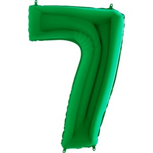Green Supershape Balloon Number 7 (100cm)