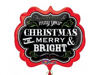 May Your Christmas Be Merry And Bright Supershape Balloon 