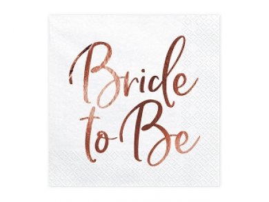 Bride to Be White Luncheon Napkins 20/pcs