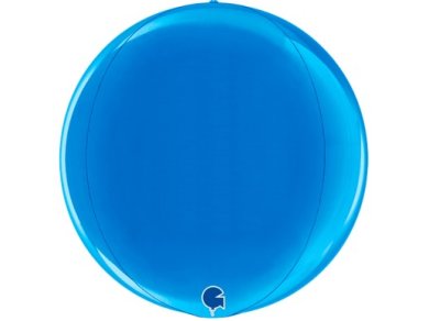 Blue Globe Balloon (38cm)