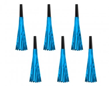 Μπλε Καραμούζες με Tassel (6τμχ)