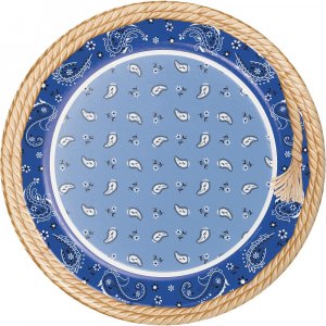 Blue Bandana - For the Table - Baptism Party Supplies
