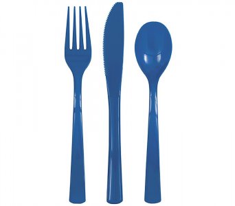 Blue Cutlery Set (18pcs)