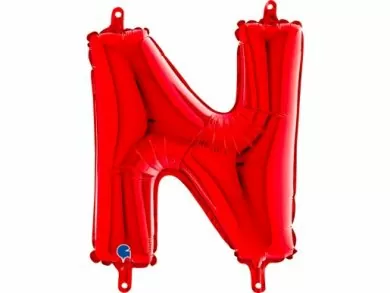 N Letter Balloon Red (35cm)