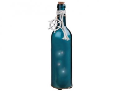 Navy Bottle with Led Lights (30cm)