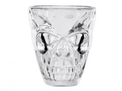 Skulls Clear Plastic Shot Glasses (4pcs)