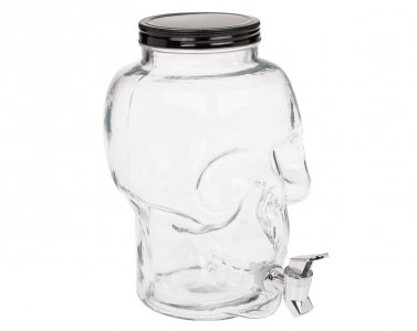 Glass Skull Drink Dispenser (4L)