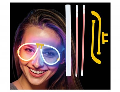 Neon Γυαλιά που Φωσφορίζουν στο Σκοτάδι