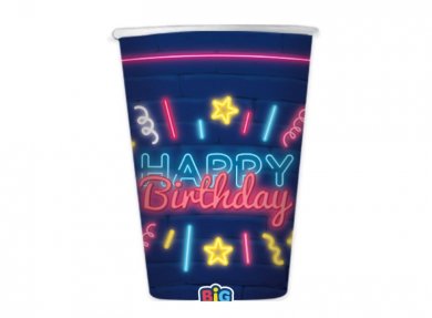 Neon Party Ποτήρια Χάρτινα (6τμχ)