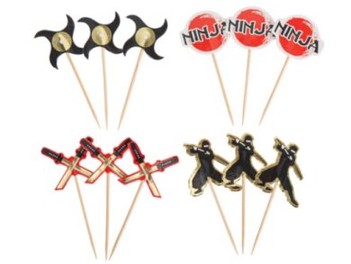 Ninja Decorative Picks (12pcs)