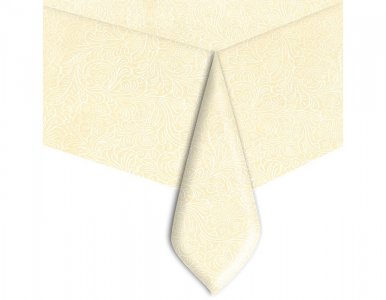 Non Woven Embossed Ivory Tablecover (160cm x 260cm)