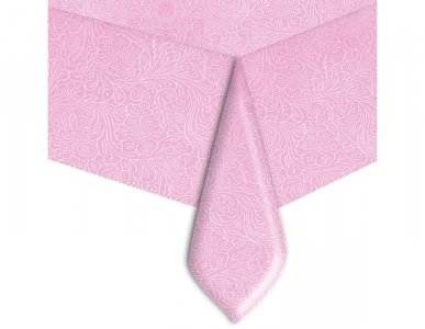 Non Woven Embossed Pink Tablecover (160cm x 260cm)