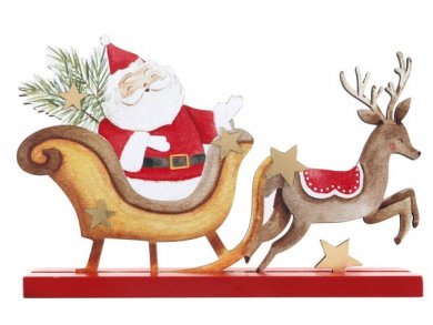 Santa's Sleigh Table Decoration (18cm x 11cm)