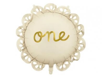 One Ivory Foil Balloon (51cm)