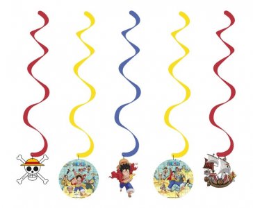 One Piece Swirl Decorations (5pcs)