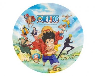 One Piece Μεγάλα Χάρτινα Πιάτα (8τμχ)