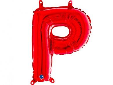 P Letter Balloon Red (35cm)