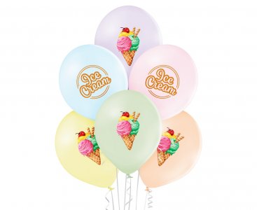 Ice Cream Latex Balloons (6pcs)