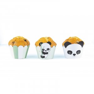 Panda Cupcake Wrappers (6pcs)