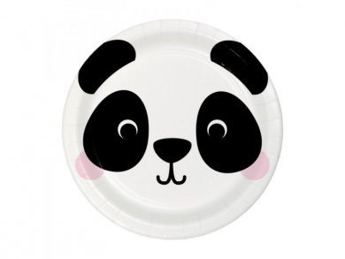 Panda Small Paper Plates (8pcs)