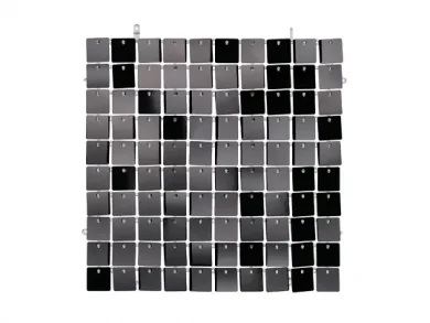Panel with Square Black Sequins for Backdrop (30cm)